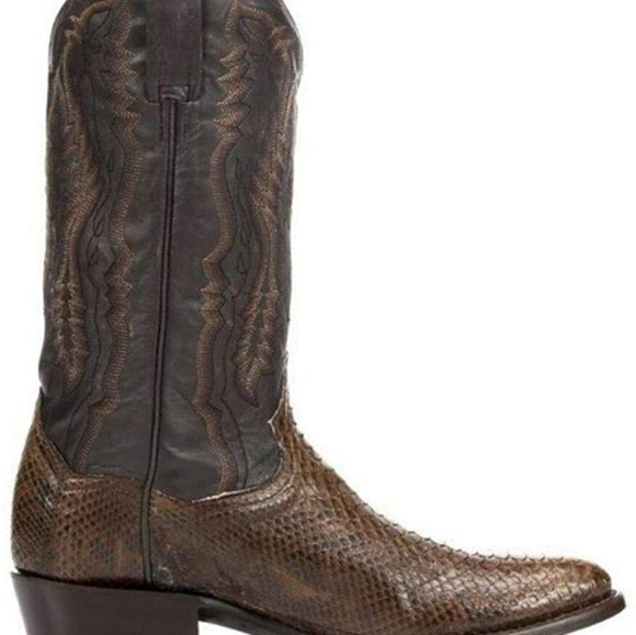 Dan Post handcrafted Omaha python boots